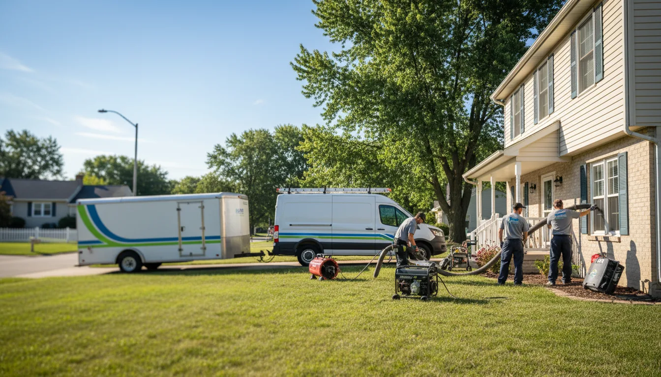 Flooded Basement Restoration And Cleanup With Repair in Justice, IL near me